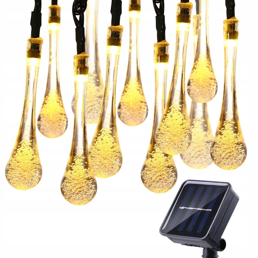 Girlanda SOLÁRNE ZÁHRADNÉ OSVETLENIE LED Altánky 600 cm solárne